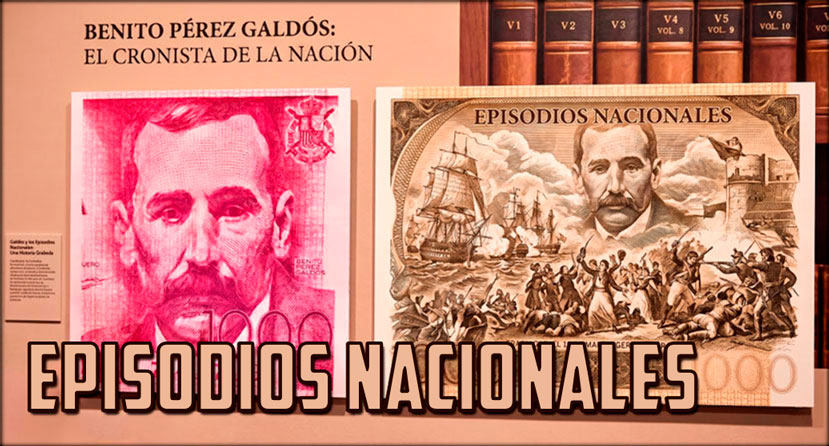 Episodios Nacionales - Reproducción de creativa de los billetes de 1000