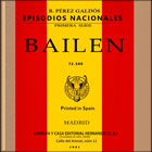 Episodios Nacionales - Reproducción de la Portada - BAILEN - Cuadrado