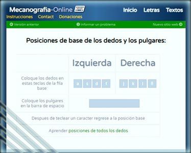 Mecanografia-Online - mecanografia mejores webs